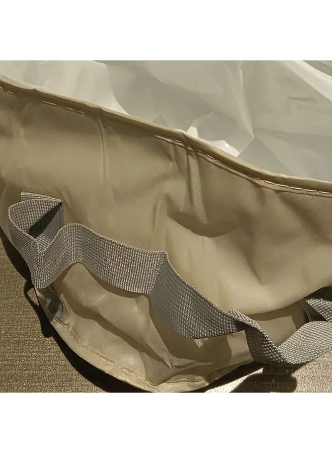 Portable Foldable Foot Foam Bucket 5 Layer Insulation White Powder Belt - Image 5